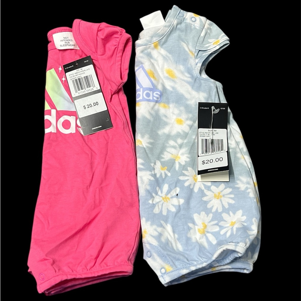 Adidas Kids Sleep Sacks - Pink and Light Blue size 3M